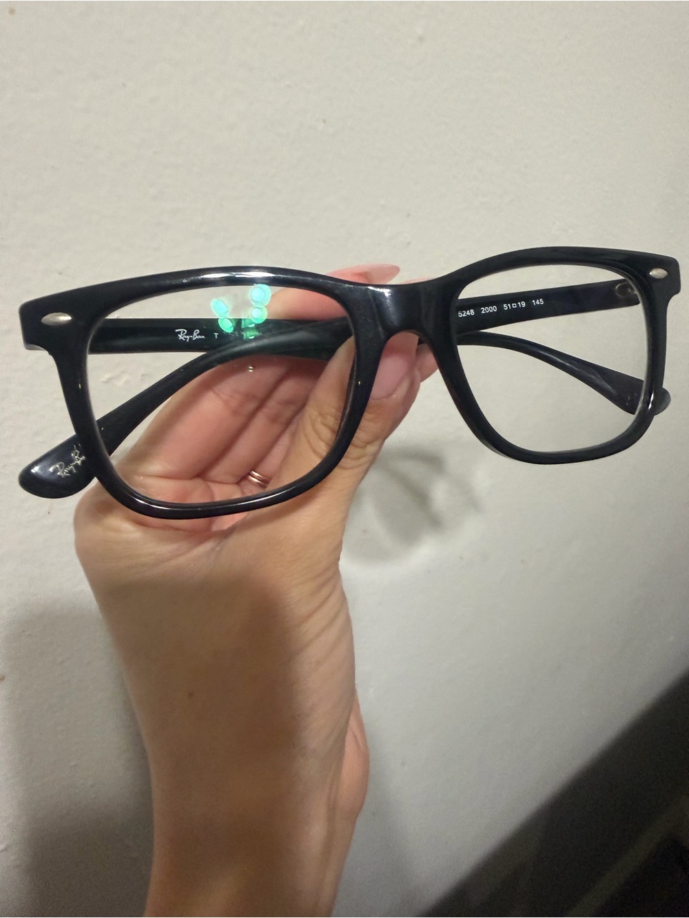Ray-Ban Black Oversized Rectangular Optical Glasses - Picture 2 of 3